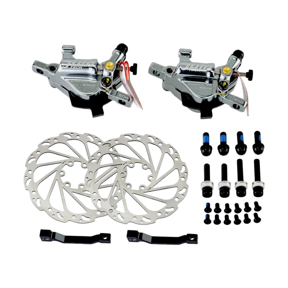 Juin Tech Hybrid Hydraulic Mountain Disc Brake Caliper - R1_Complete Set