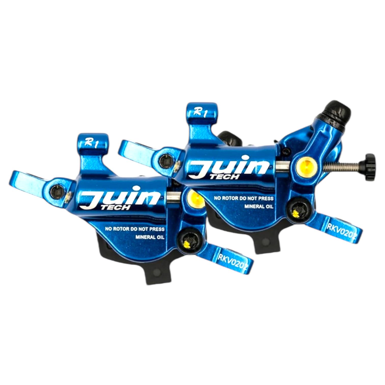 Juin Tech Hybrid Hydraulic Mountain Disc Brake Caliper - R1_Blue