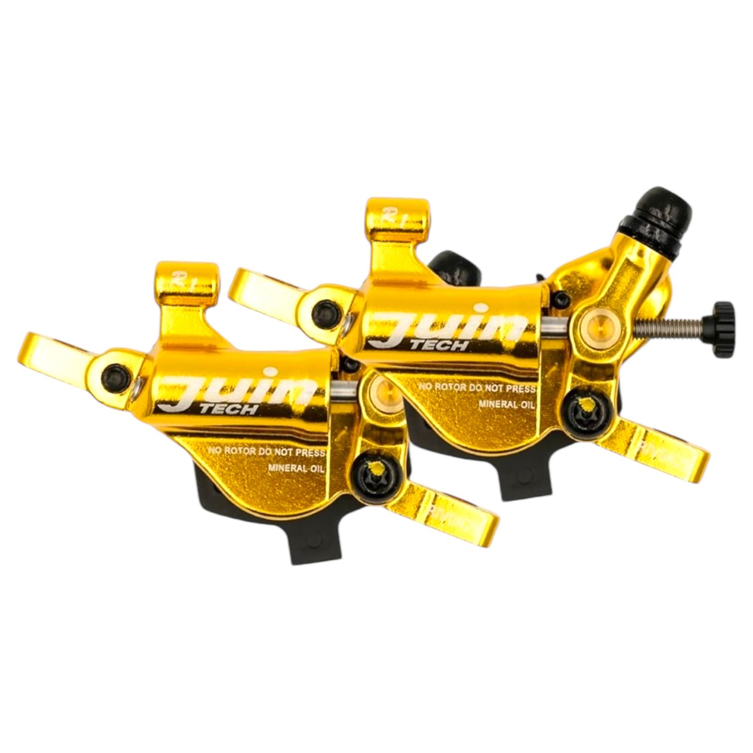 Juin Tech Hybrid Hydraulic Mountain Disc Brake Caliper - R1_Gold